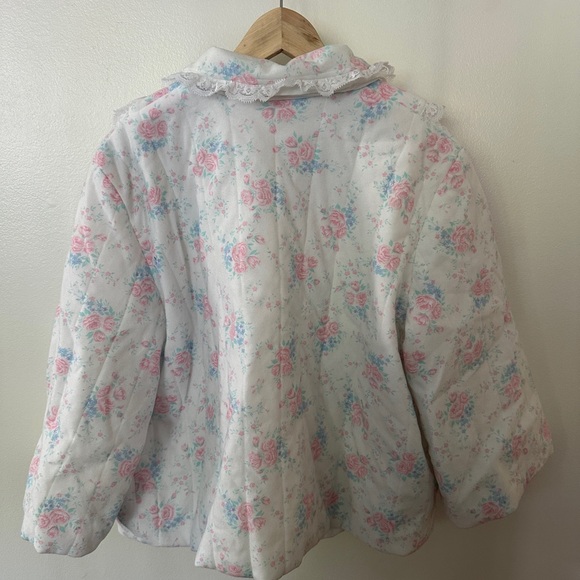 Vintage Handmade Floral Quilted Women's Jacket - Picture 4 of 4